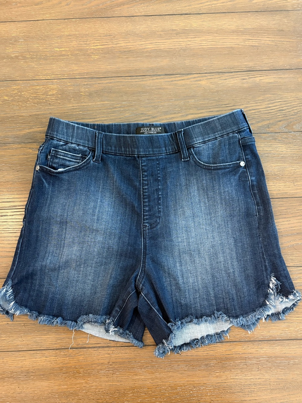 Judy‎ Blue Dark Indigo Denim Shorts Size XL